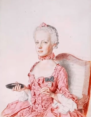 Maria Antonia of Austria 1762 by Jean-Etienne Liotard