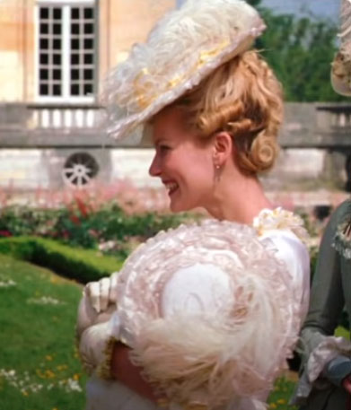 Movie costumes in Marie Antoinette historical drama film