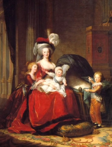 Marie Antoinette and her Children 1787 by Elisabeth Louise Vigee Le Brun