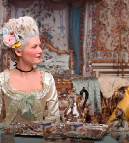 Stage costumes in Marie Antoinette historical drama movie