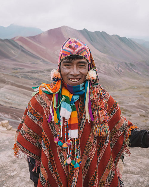 Andean folk chullo hat