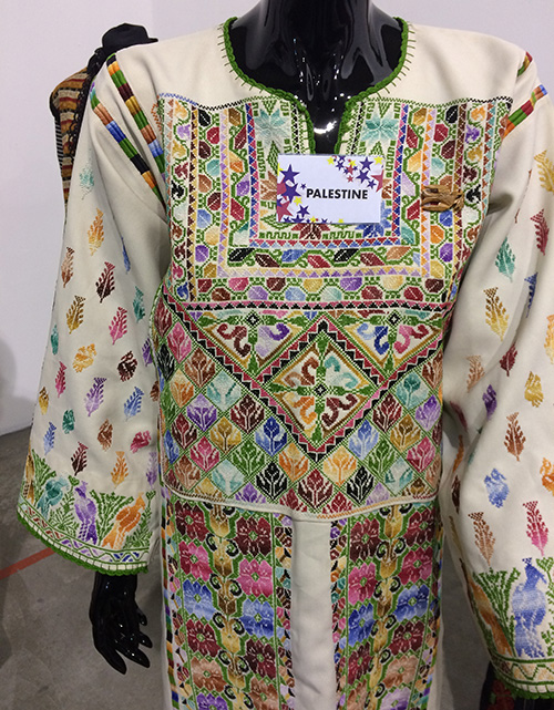 Traditional embroidered dress from Palestine. It’s a modern replica