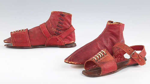 Unique early-19th-century shoes set