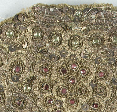 Richly embellished crown of women’s cap, Southern Germany, the early 19th century