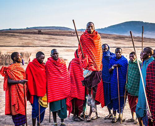 Tribal clothing and tattoos around the world