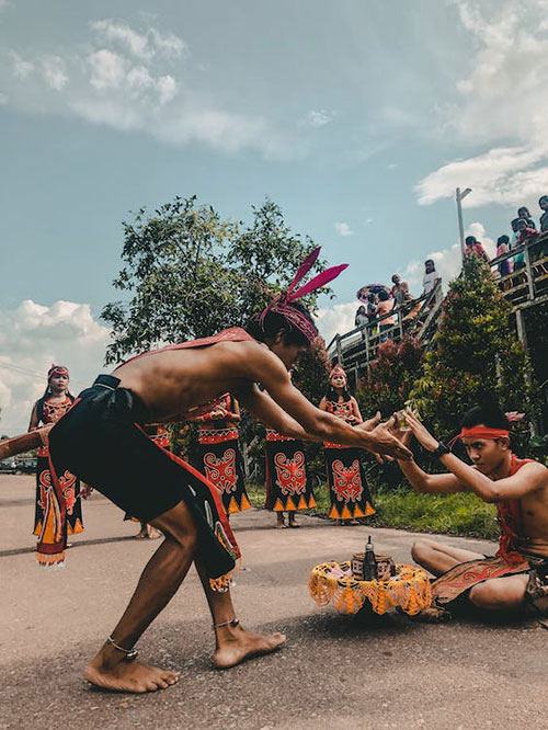 Tribal clothing and tattoos around the world