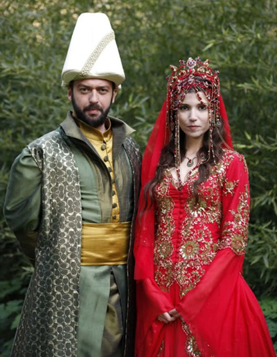 Traditional Turkish wedding dress