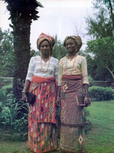 Nigerian women in traditional attire