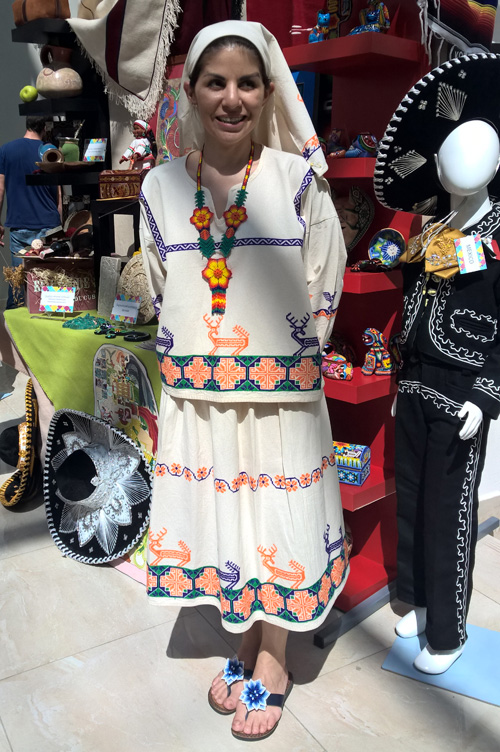 Mexican traditional embroidered costume