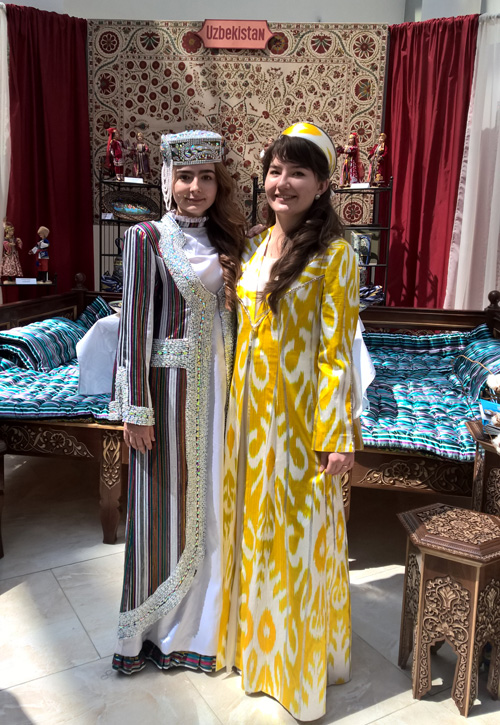 Traditional female costumes of Uzbekistan