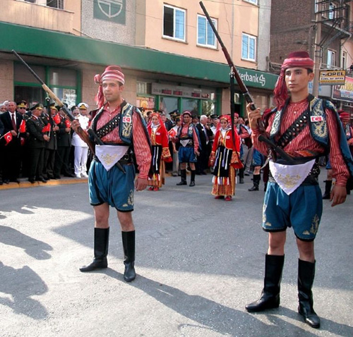 Traditional parade costume of people's militia from Central Anatolia