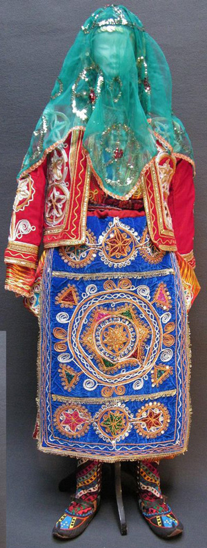 Traditional costume of bride from Sivas province, Central Anatolia