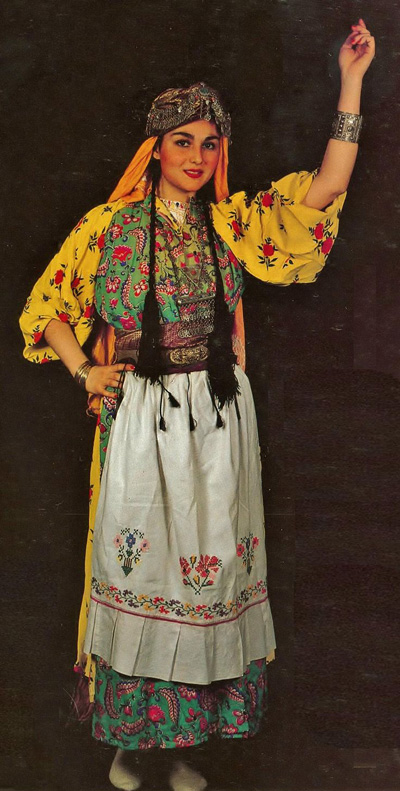 Traditional festive female costume from Southeastern Anatolia