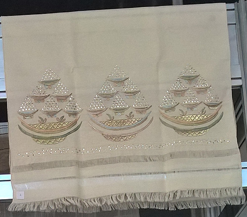 Vintage Crimean Tatar embroidered towel