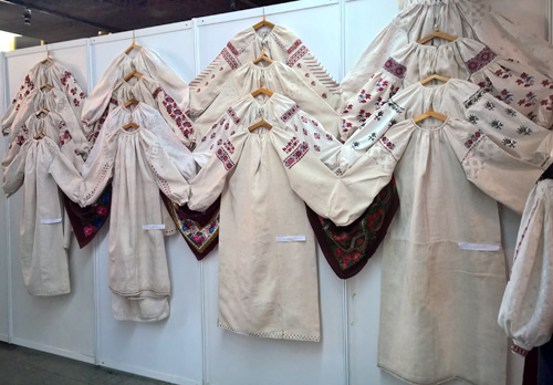 Female embroidered shirts from Central Ukraine