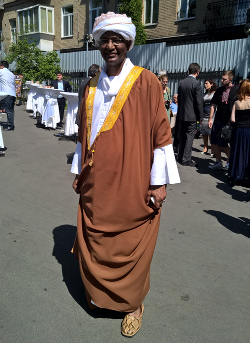 Sudanese man in traditional clothes