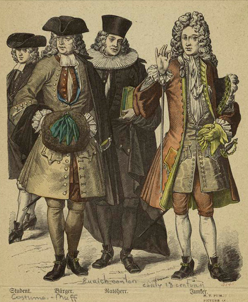 Men in traditional outfits from Canton of Zürich