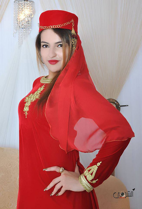 Woman in modern Tunisian clothing