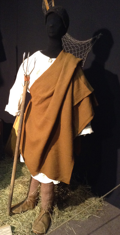 Reconstruction of clothes of peasant man from Kyiv region Ukraine Kievan Rus 10th century