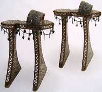 Traditional kabkab shoes from Ottoman Empire