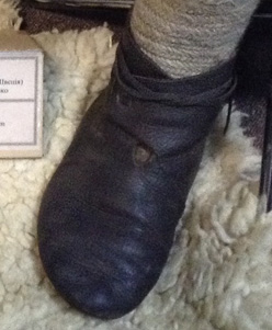 Men's leather shoes used in Sweden in 10th century Reconstruction