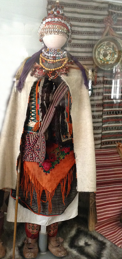 Hutsul folk costumes used in Carpathian regions of Ukraine are ...