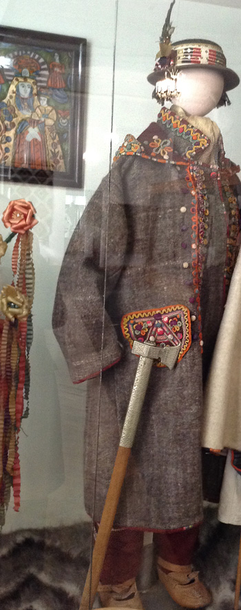 Hutsul folk costumes used in Carpathian regions of Ukraine are ...
