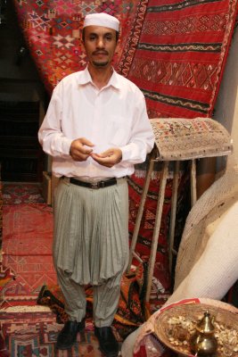 Mozabite man in folk costume Berber people northern Algeria