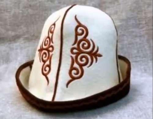 Kazakh kalpak men’s spring-summer hat