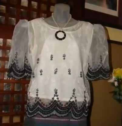 Filipino traditional Kimona blouse