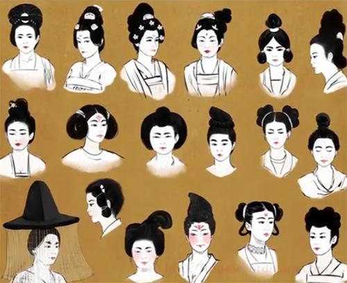 Chinese Han Dynasty hairstyles