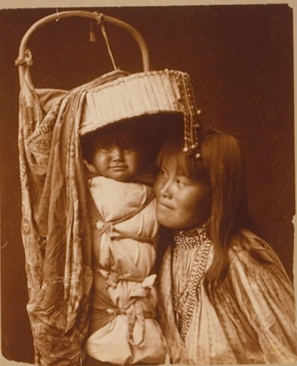 Apache girl and papoose 1903