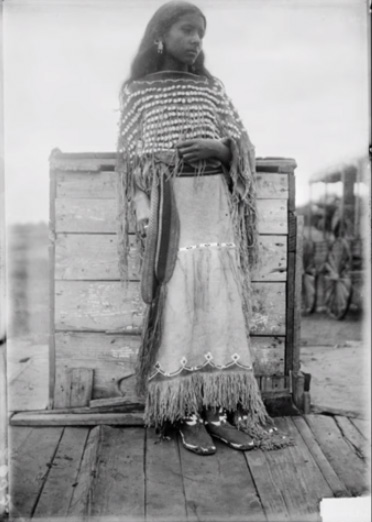 Native American Kiowa girl 1892