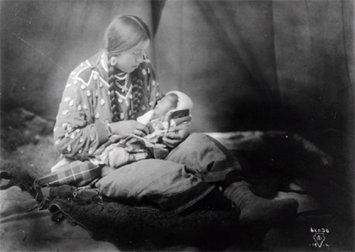Native American Crow mother 1912
