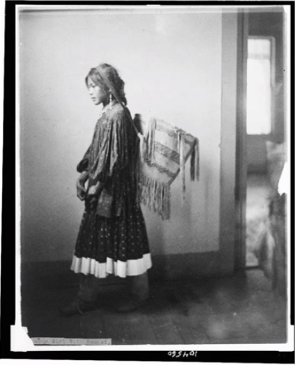 Apache girl with basket 1902