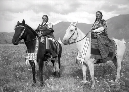 Flathead women from Flathead Indian Reservation in Western Montana 1905-1907