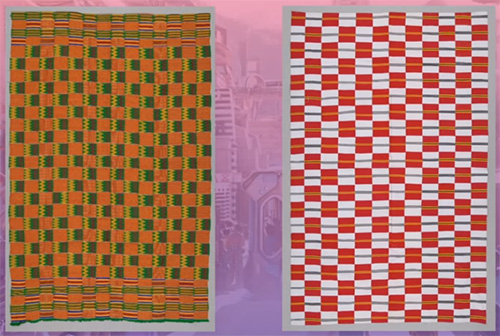 Kente Wrappers made from kente