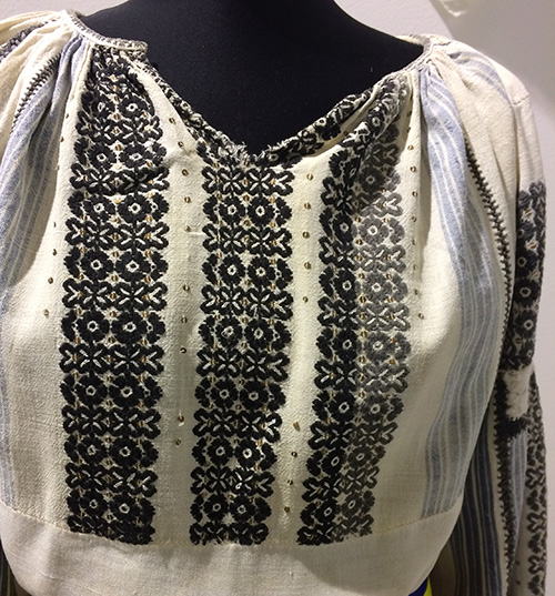 Romanian traditional embroidered blouse