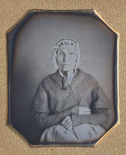 Portrait of old woman in 1848