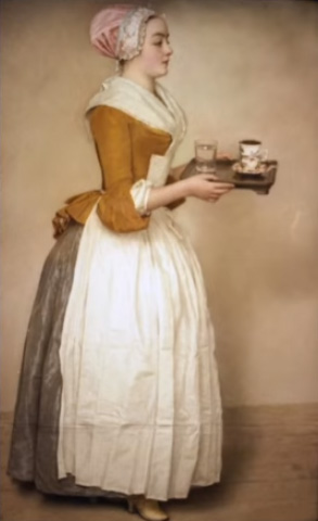 The Chocolate Girl, 1743-45, by Swiss-French painter Jean-Étienne Liotard