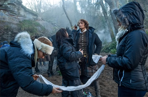 Movie costumes of Jamie Fraser in Outlander series