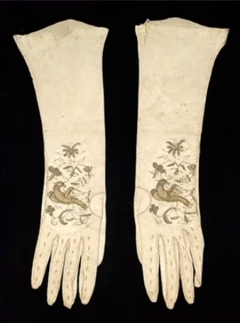 British leather and metallic gloves