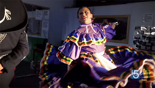 Mexican traditional folklórico costumes