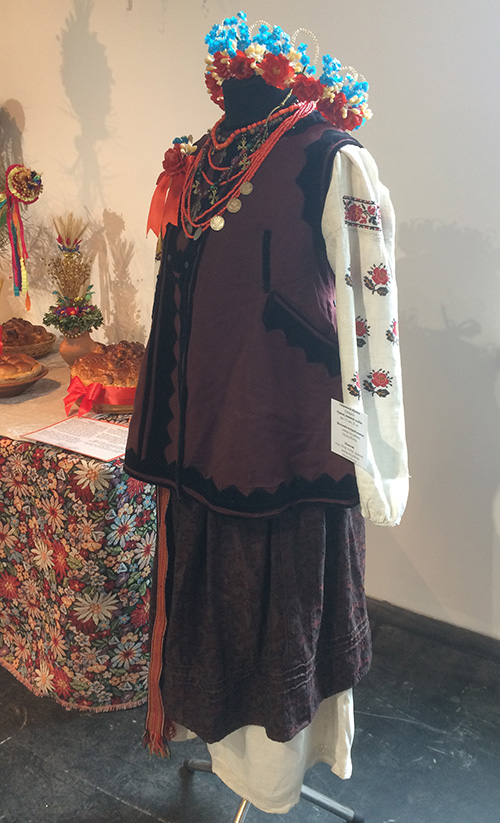 Authentic women’s attire from Kyiv region (capital of Ukraine), late 19th – early 20th century