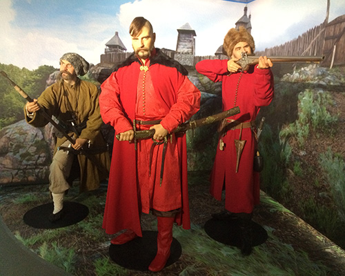 Modern replicas of Cossack costumes. Clothing of elite military forces ...
