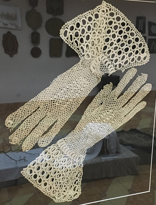 Crocheted gloves 19th century