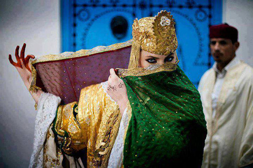 Tunisian bridal traditional headgear