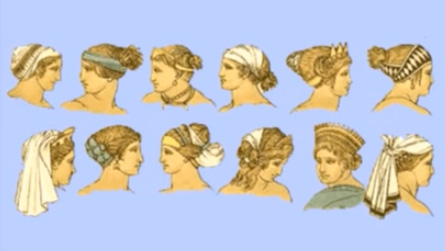 FileAncient Greek methods of dressing the hair From the Tanagra  figurines  Mahaffy John Pentland  1890jpg  Wikimedia Commons