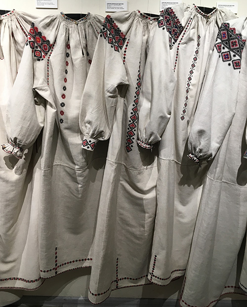 Traditional Ukrainian embroidered shirts from Podillia region