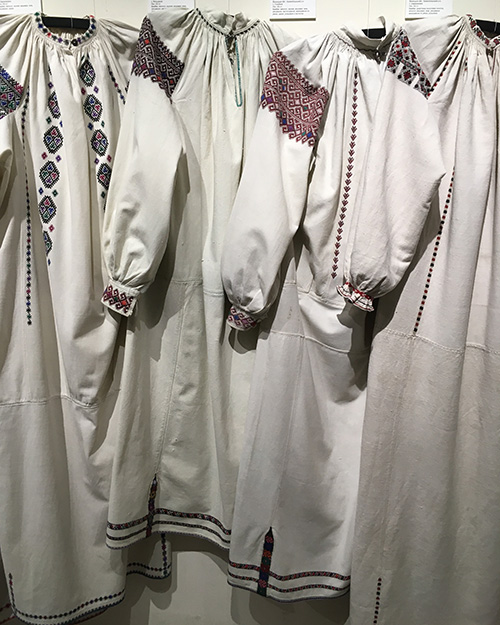 Ukrainian folk embroidered shirts from Podillia region